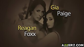 สามคนร้อนแรงสนุกกับการนวดกระตุ้นความรู้สึกกับ Reagan Foxx