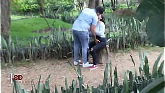 Pareja Amateur Pillada En Un Parque Público Para El Porno Amateur Colombiano