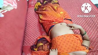 Desi Girl In Red Sari Gets Creampied While Sleeping