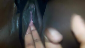 Black Girl'S Intense Fingering Session Results In Multiple Squirts