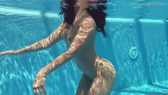 Russian Teen With Tattoos Enjoys Pool Playtime With Jessica Lincoln