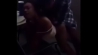 Young Man Engages In Rough Sex With Teen African American Girl And Appreciates The Tightness