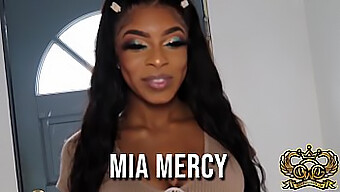 Mia Mercy, The Teen With Small Tits, Takes On A Huge Black Cock And Gets Covered In Cum