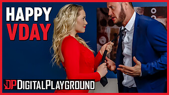 Mia Malkova Och Danny Mountains Passionerade Alla Hjärtans Dag-Makeupsession I Denna Digitalplayground-Video