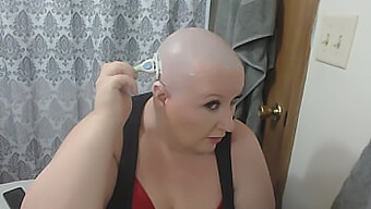 Bald And Beautiful Bbw Camgirl Thesweetsav'S Smooth Head Shave