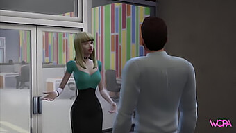 Blonde Secretary Offers Sex To Boss To Avoid Termination